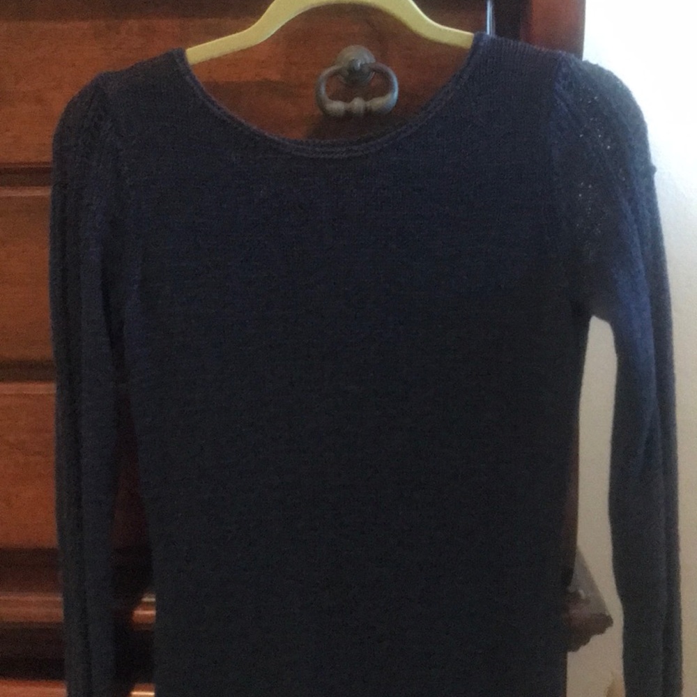 pull over navy blue sweater, Rachel Zoe